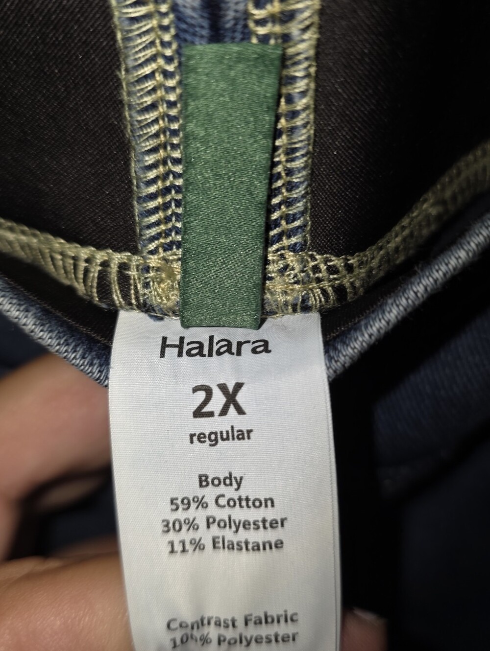 HALARA 2x 20 22 Plus Size High Rise Bootcut Jeans Blue - Picture 6 of 7